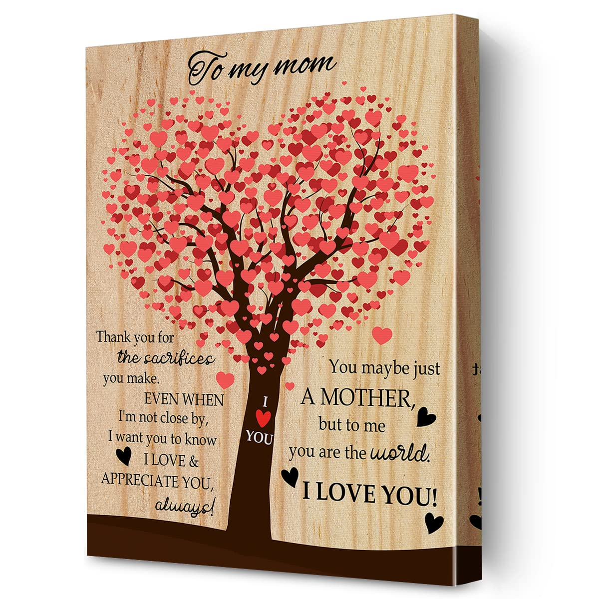 (m32) to my mom - thank you for the sacrifces you make- canvas- poster