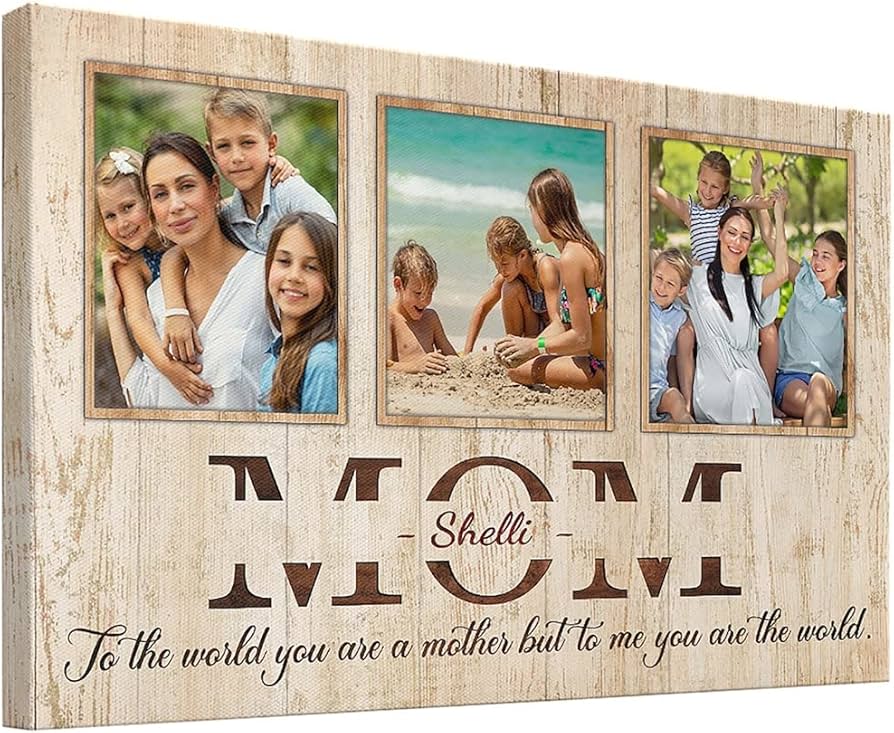 (m32) mom-to the world you are a mother but to me you are the world- canvas poster