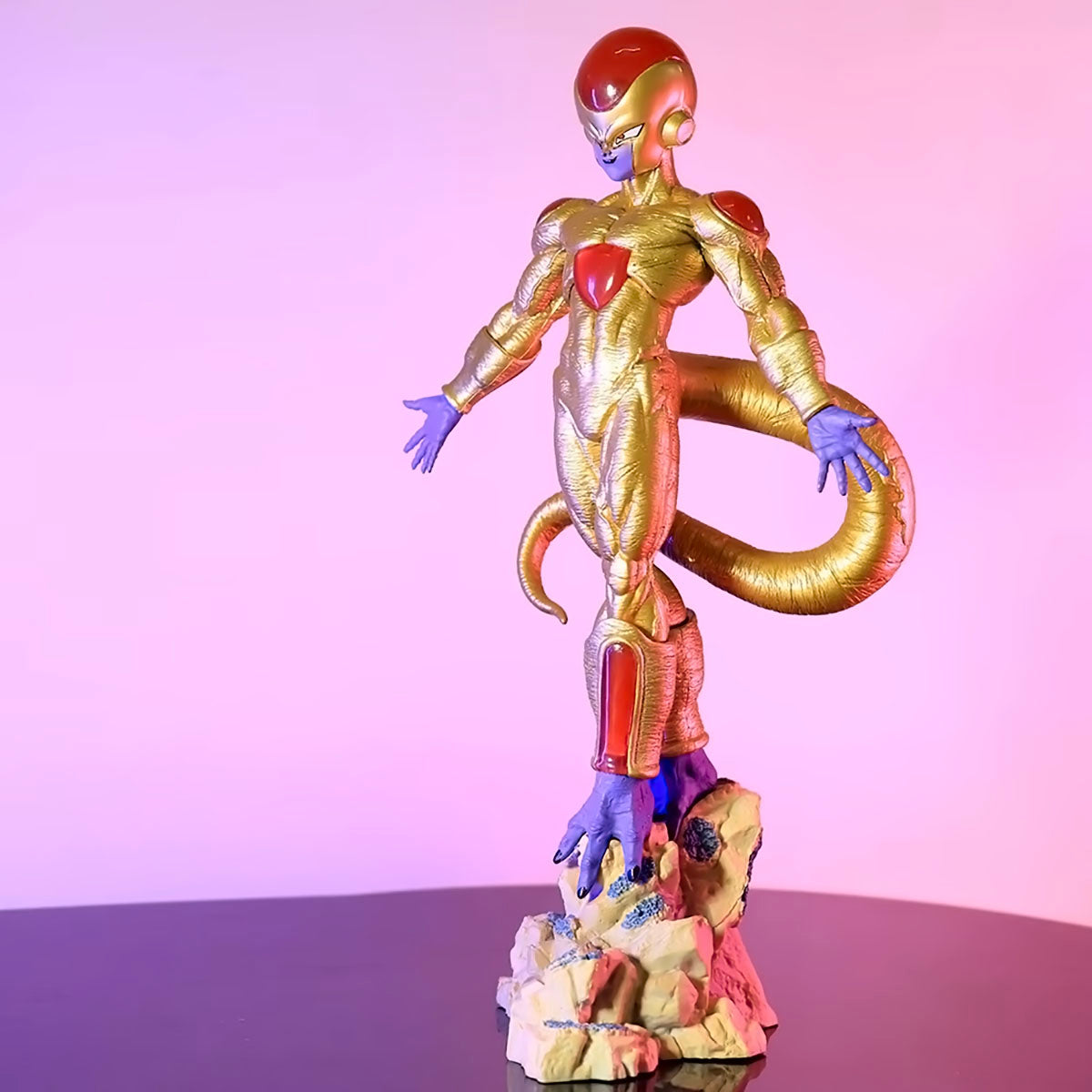 dragon ball - drt014 - anime dragon ball figures 26cm new super frieza figure golden frieza frieza figurine statue collectible pvc model doll toys gifts