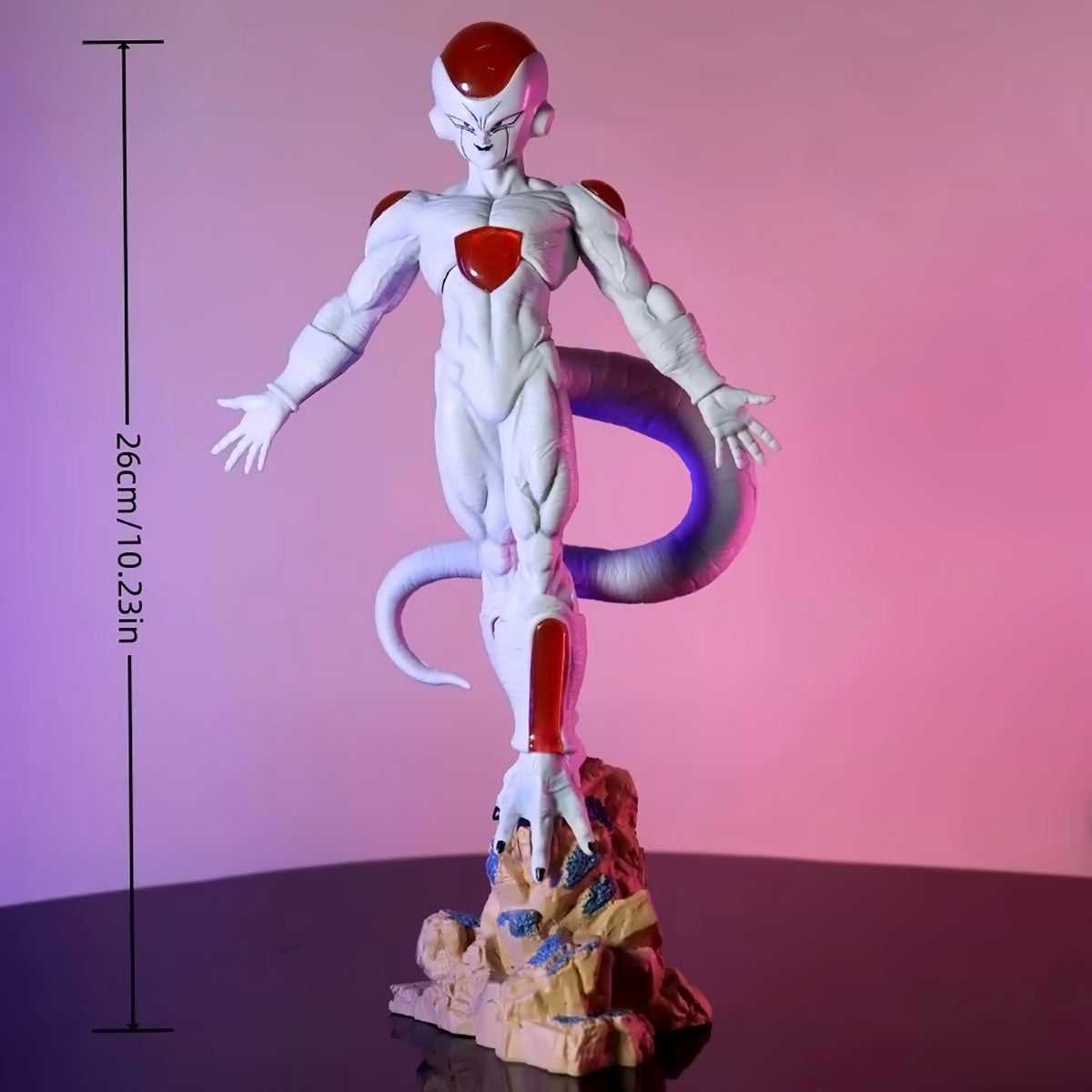 dragon ball - drt014 - anime dragon ball figures 26cm new super frieza figure golden frieza frieza figurine statue collectible pvc model doll toys gifts