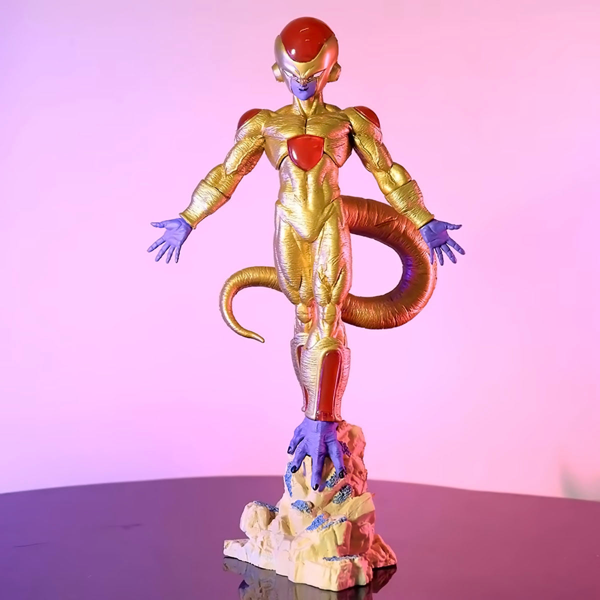 dragon ball - drt014 - anime dragon ball figures 26cm new super frieza figure golden frieza frieza figurine statue collectible pvc model doll toys gifts