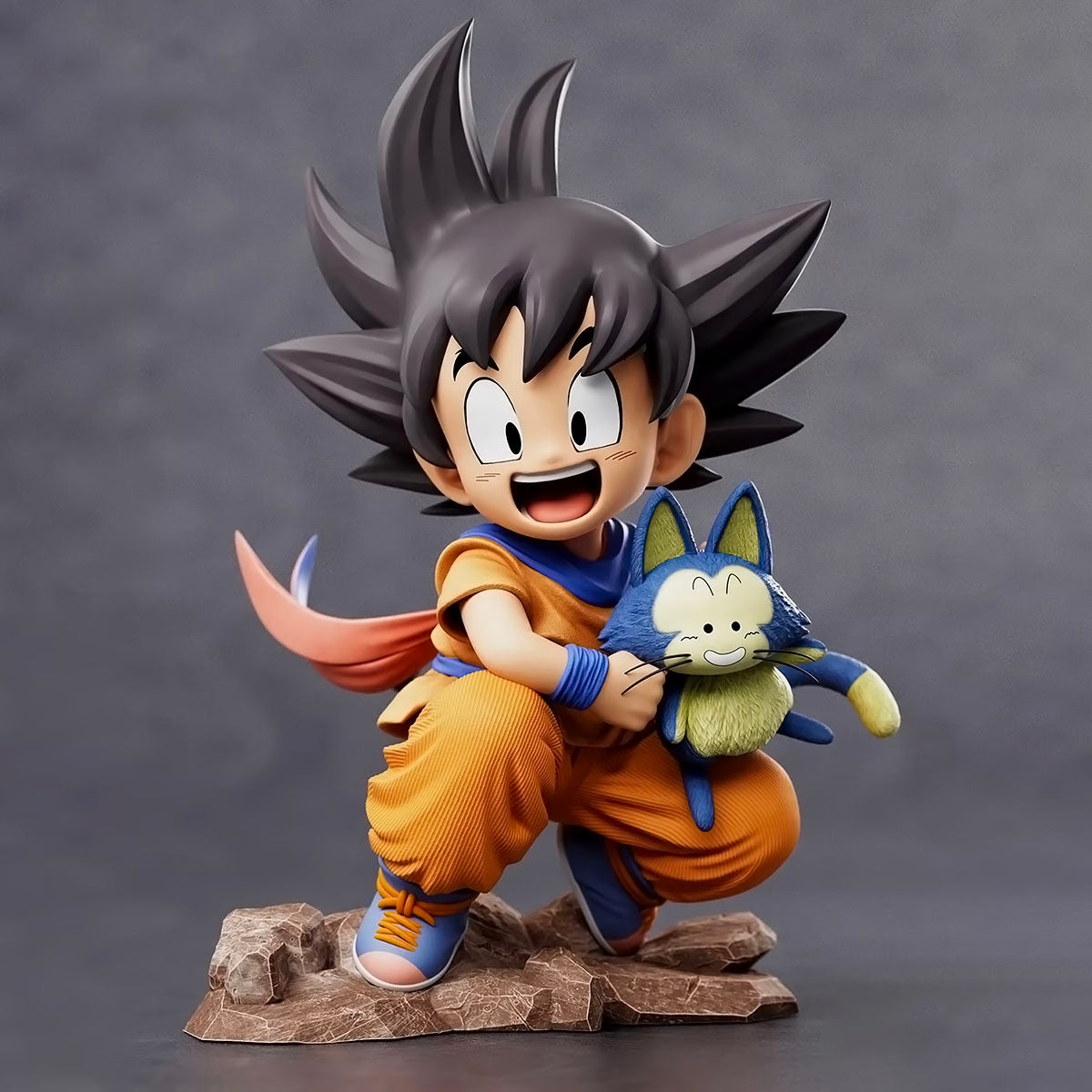 dragon ball - drt015 - kawaii figurine childhood son goku hold puaru action figures anime model doll collection desktop decoration toys gifts
