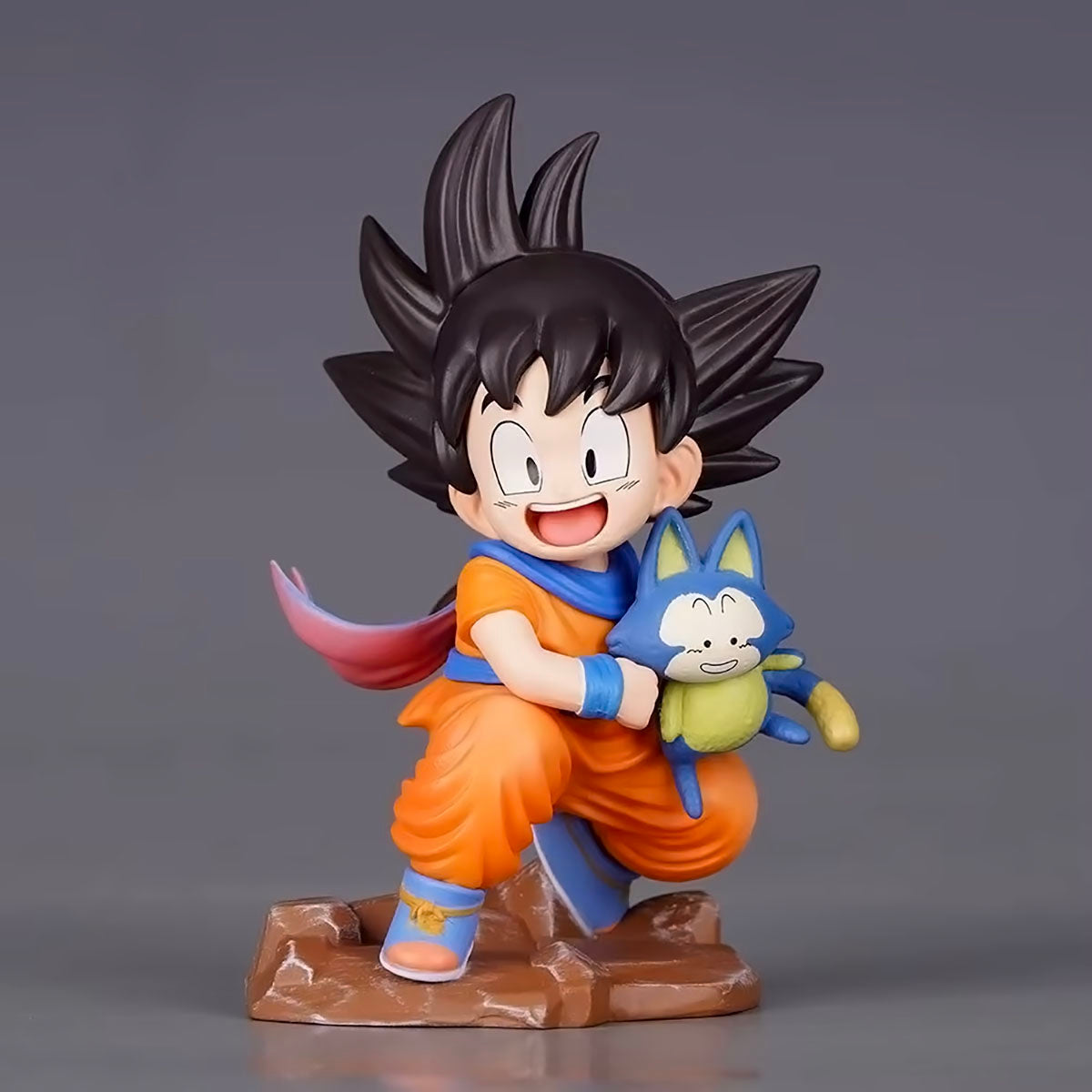 dragon ball - drt015 - kawaii figurine childhood son goku hold puaru action figures anime model doll collection desktop decoration toys gifts
