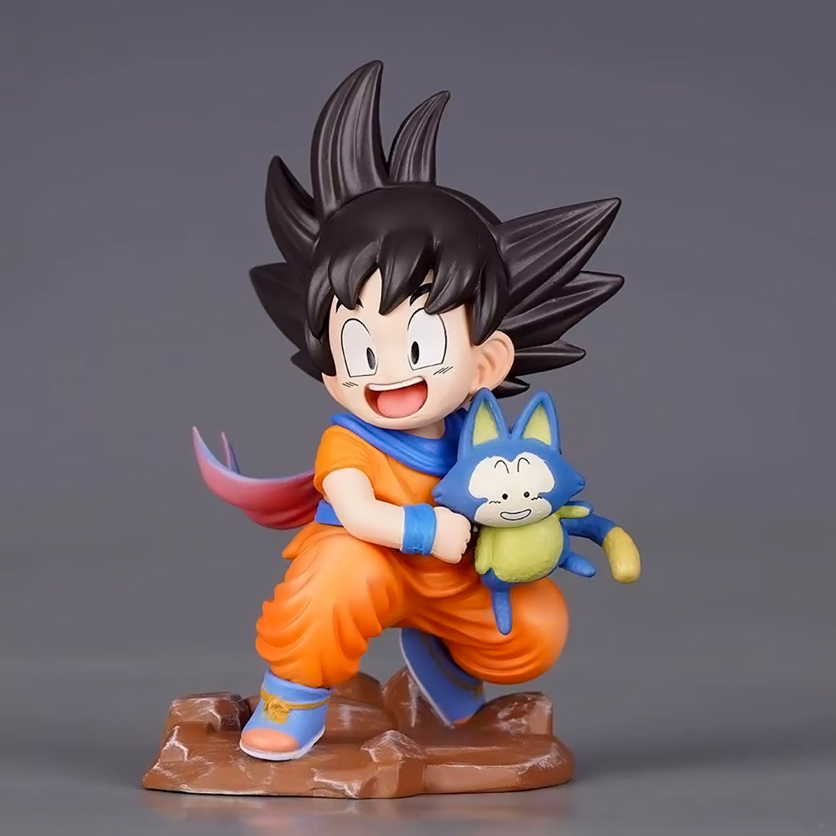 dragon ball - drt015 - kawaii figurine childhood son goku hold puaru action figures anime model doll collection desktop decoration toys gifts