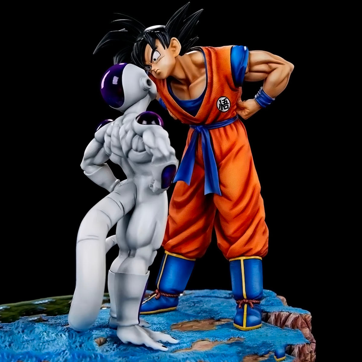 dragon ball - drt027 - dragon ball anime figures son goku frieza look each other figurine 23cm pvc statue model doll collection room decora toys gifts