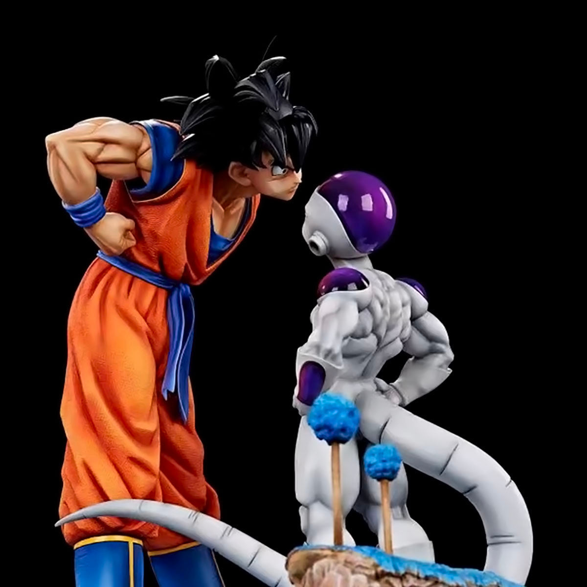 dragon ball - drt027 - dragon ball anime figures son goku frieza look each other figurine 23cm pvc statue model doll collection room decora toys gifts