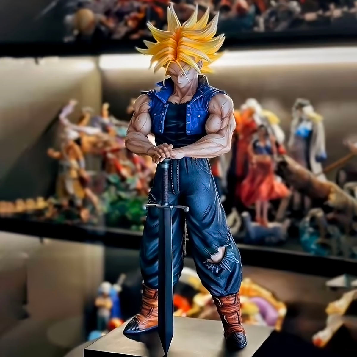 dragon ball - drt030 - dragon ball z anime trunks figure trunks action figures pvc statue collection model decoration doll toys gifts