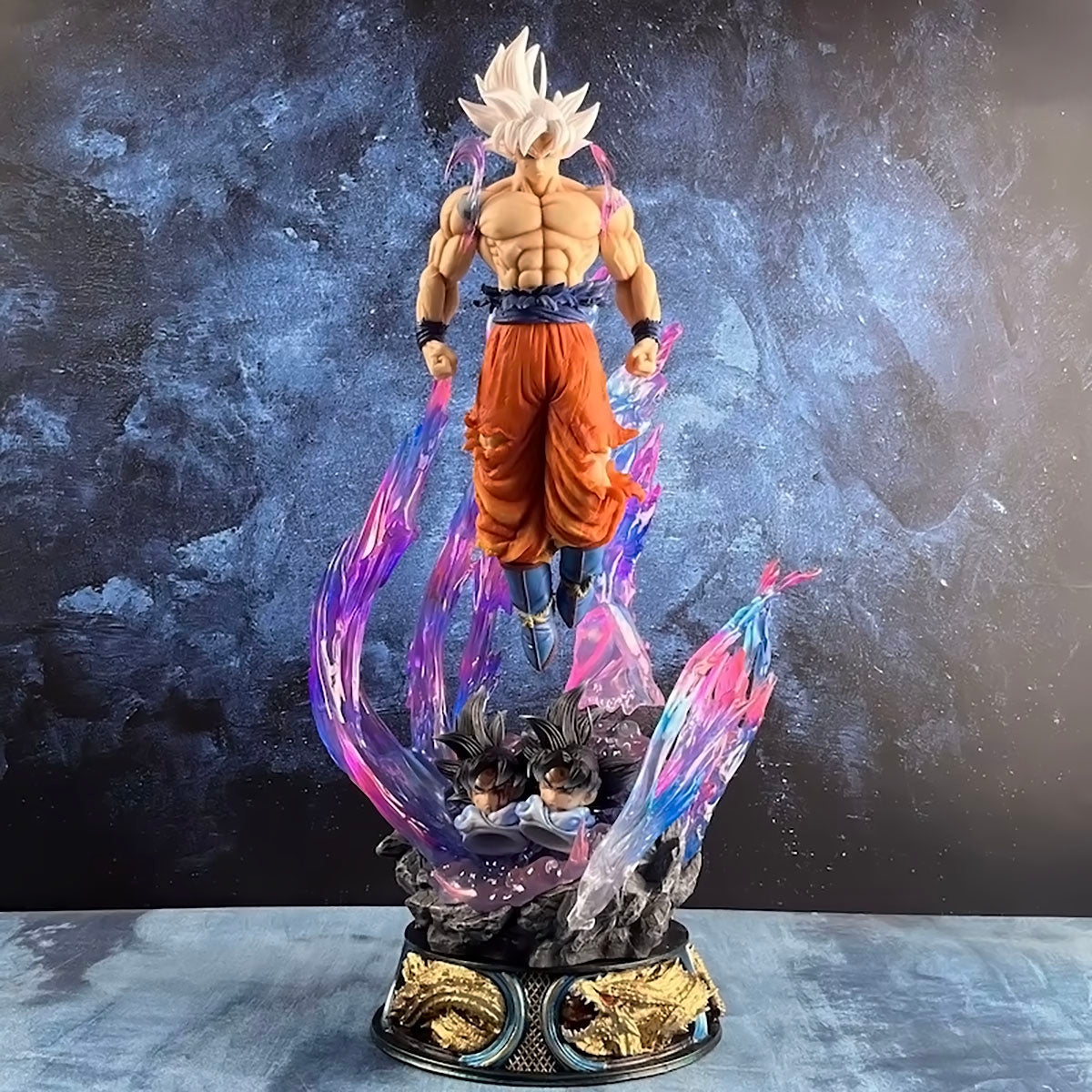 dragon ball - drt031 - anime dragon ball figure son goku action figures ultra instinct super saiyan statue pvc emit light model collection gifts