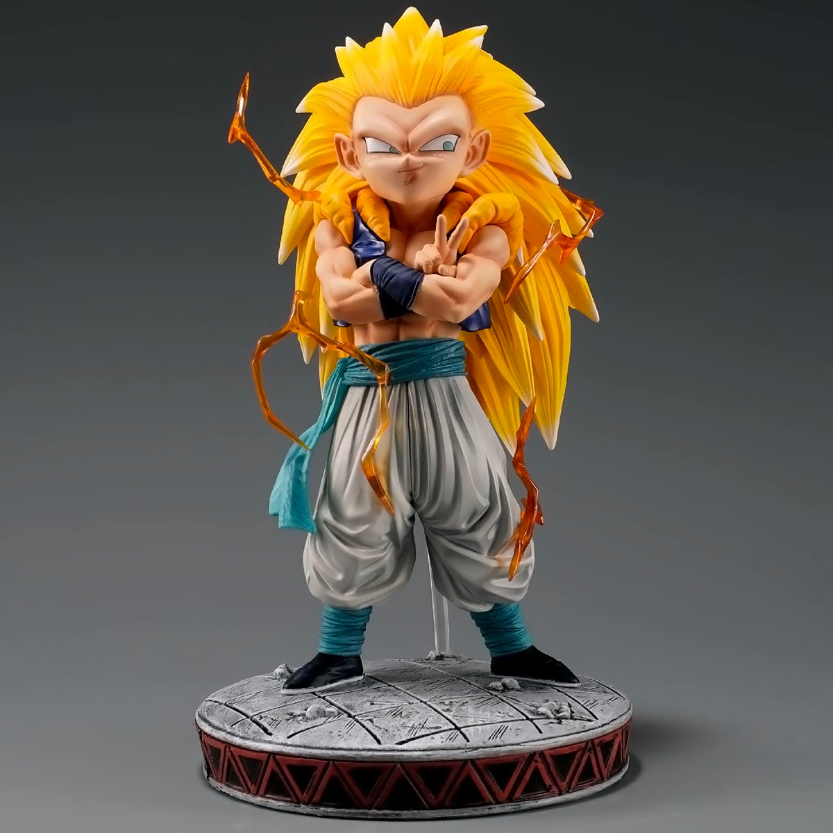 dragon ball - drt033 - dragon ball z figures super saiyan gotenks anime figurine ghost squad model statue doll collection decoration toys gifts