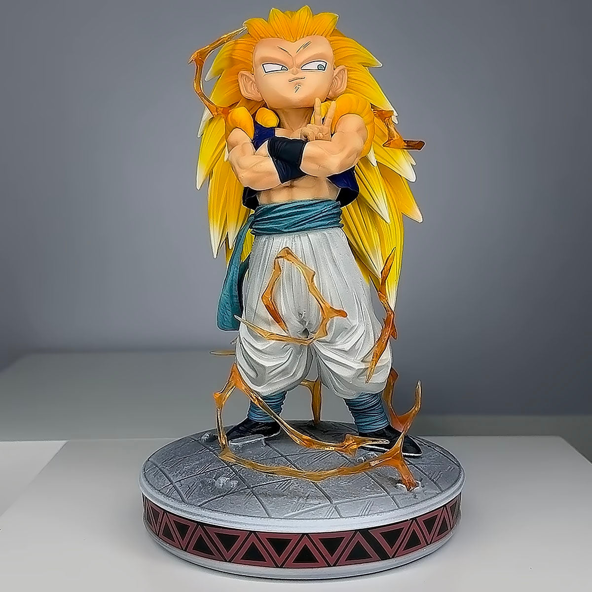 dragon ball - drt033 - dragon ball z figures super saiyan gotenks anime figurine ghost squad model statue doll collection decoration toys gifts