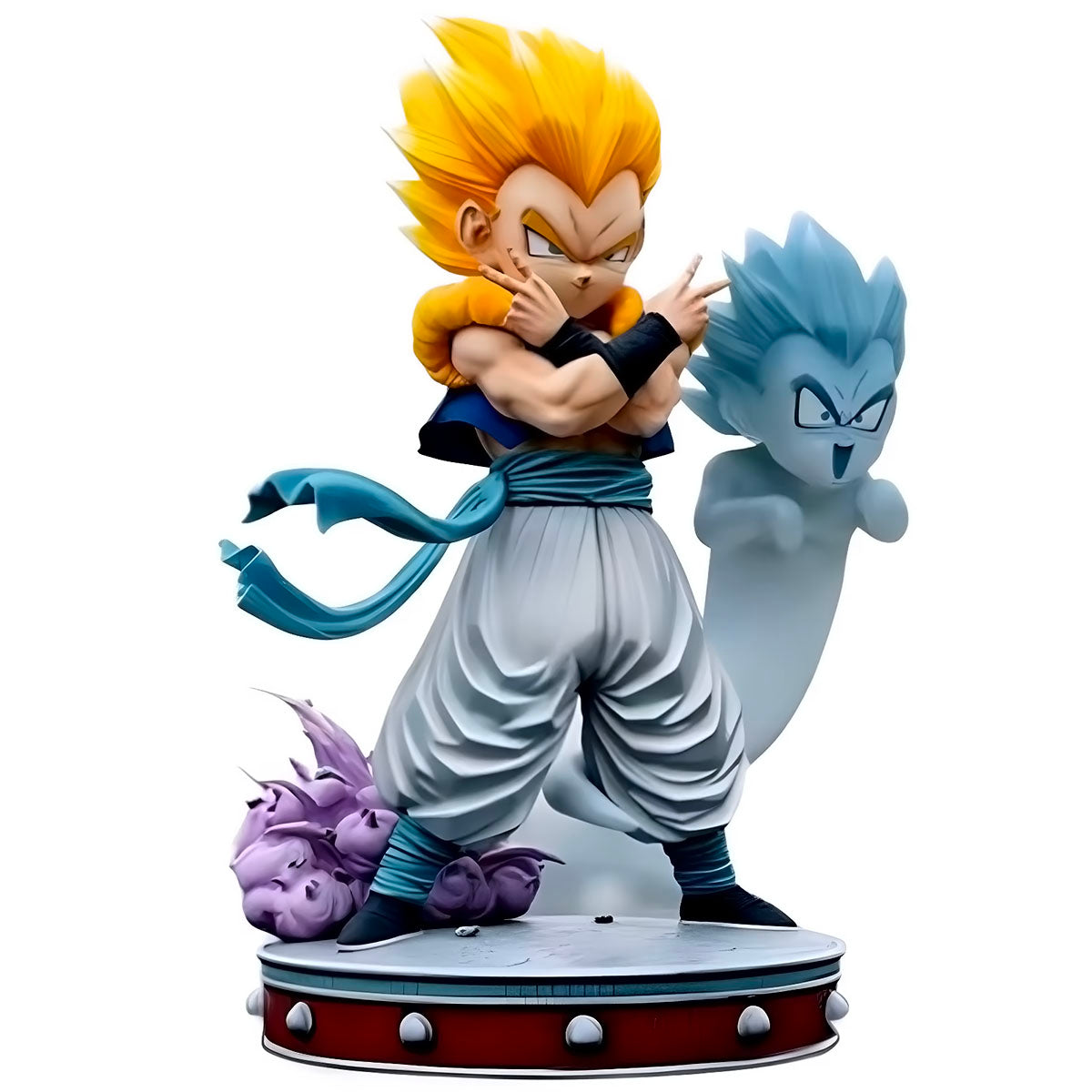 dragon ball - drt033 - dragon ball z figures super saiyan gotenks anime figurine ghost squad model statue doll collection decoration toys gifts