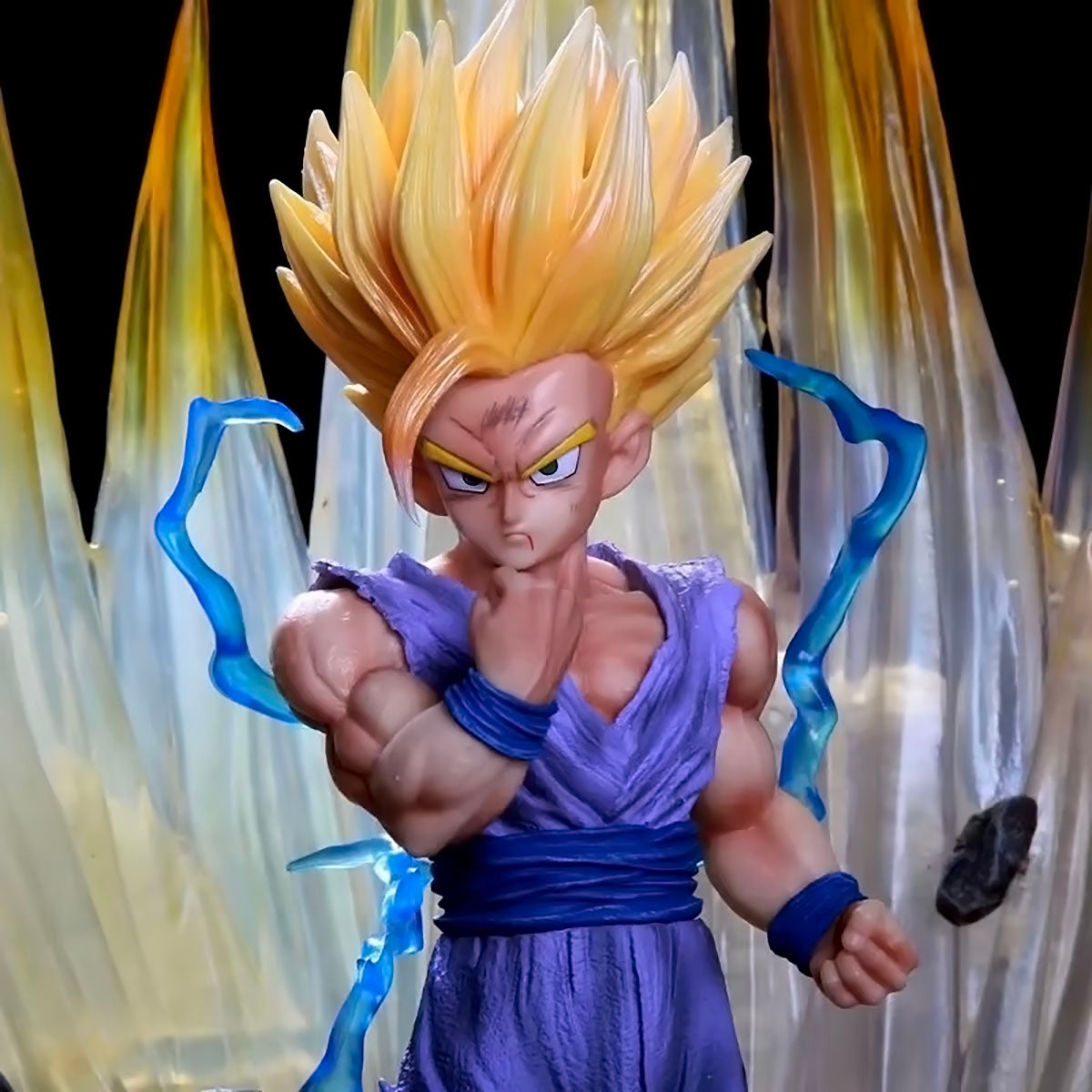 dragon ball - drt036 - dragon ball z anime figure model gk son gohan figurine 41cm height with led statue vegetto goku collection toys dbz figma dolls