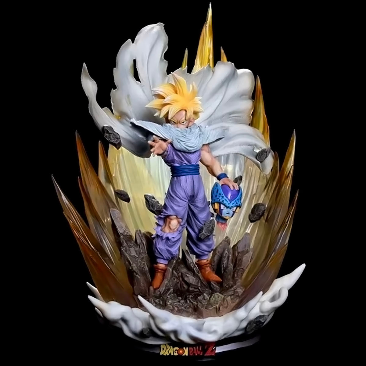 dragon ball - drt036 - dragon ball z anime figure model gk son gohan figurine 41cm height with led statue vegetto goku collection toys dbz figma dolls