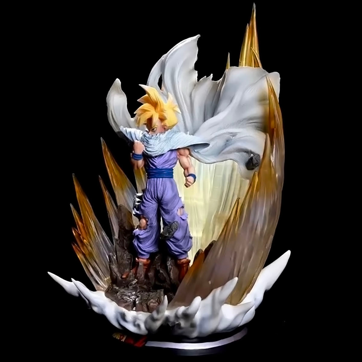 dragon ball - drt036 - dragon ball z anime figure model gk son gohan figurine 41cm height with led statue vegetto goku collection toys dbz figma dolls
