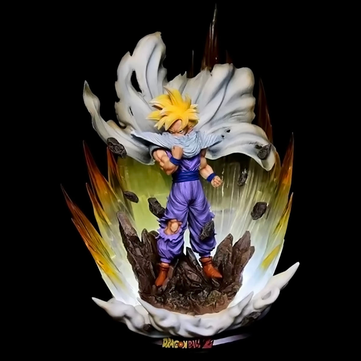 dragon ball - drt036 - dragon ball z anime figure model gk son gohan figurine 41cm height with led statue vegetto goku collection toys dbz figma dolls