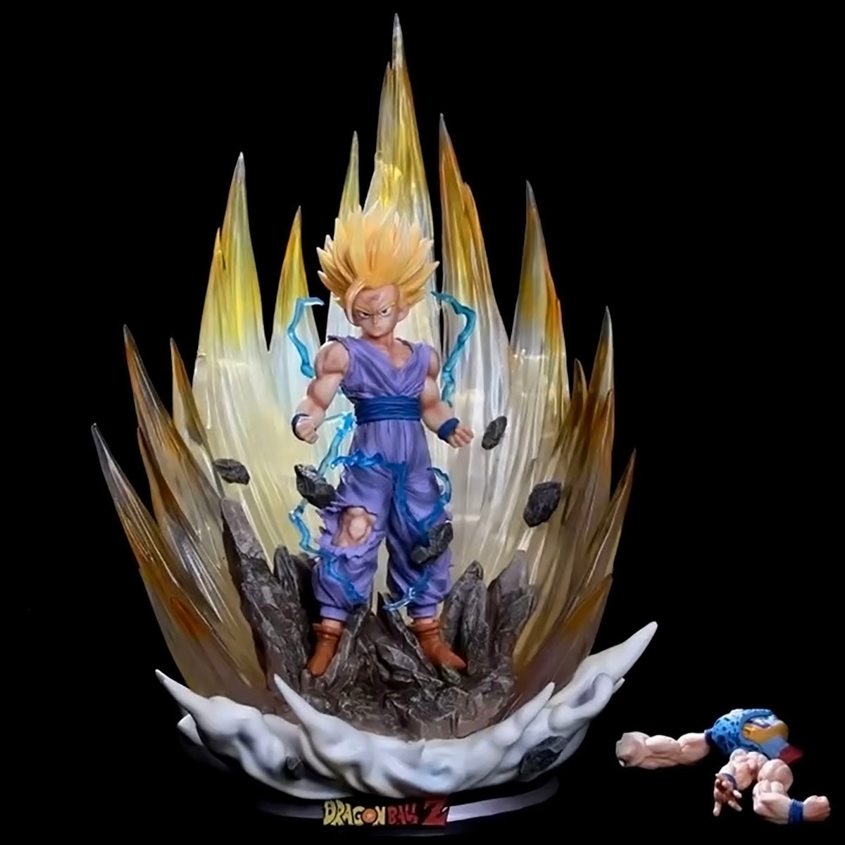 dragon ball - drt036 - dragon ball z anime figure model gk son gohan figurine 41cm height with led statue vegetto goku collection toys dbz figma dolls