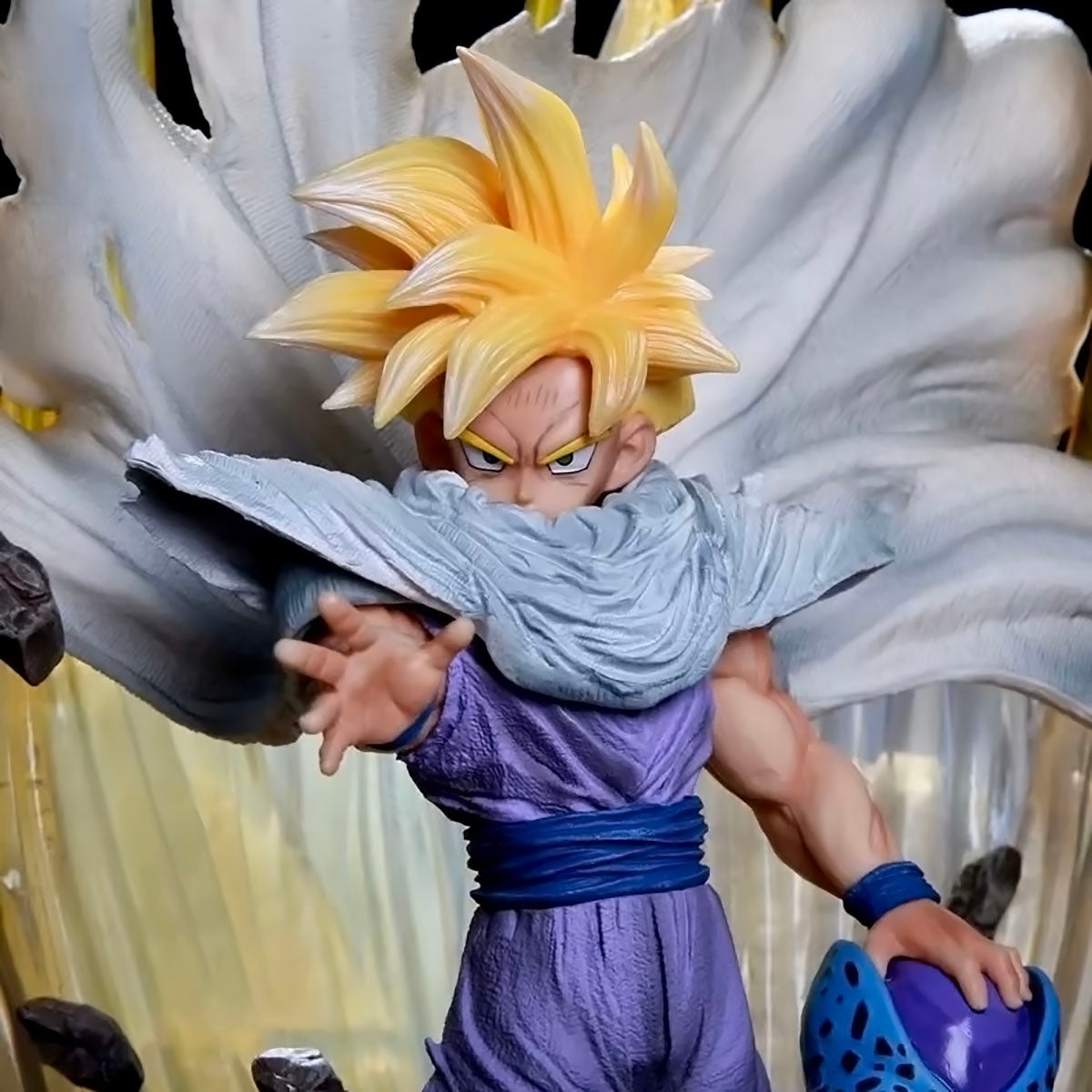 dragon ball - drt036 - dragon ball z anime figure model gk son gohan figurine 41cm height with led statue vegetto goku collection toys dbz figma dolls