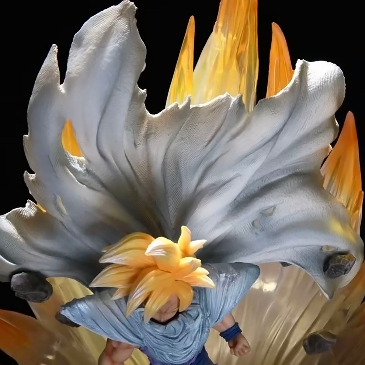 dragon ball - drt036 - dragon ball z anime figure model gk son gohan figurine 41cm height with led statue vegetto goku collection toys dbz figma dolls
