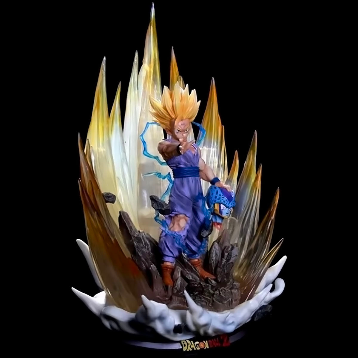 dragon ball - drt036 - dragon ball z anime figure model gk son gohan figurine 41cm height with led statue vegetto goku collection toys dbz figma dolls