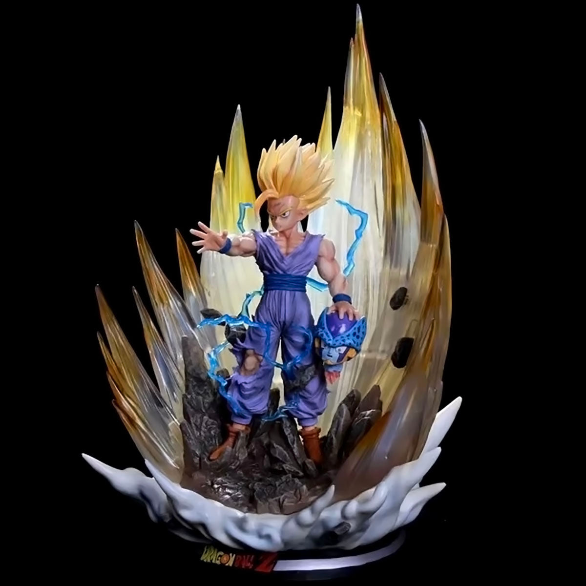 dragon ball - drt036 - dragon ball z anime figure model gk son gohan figurine 41cm height with led statue vegetto goku collection toys dbz figma dolls