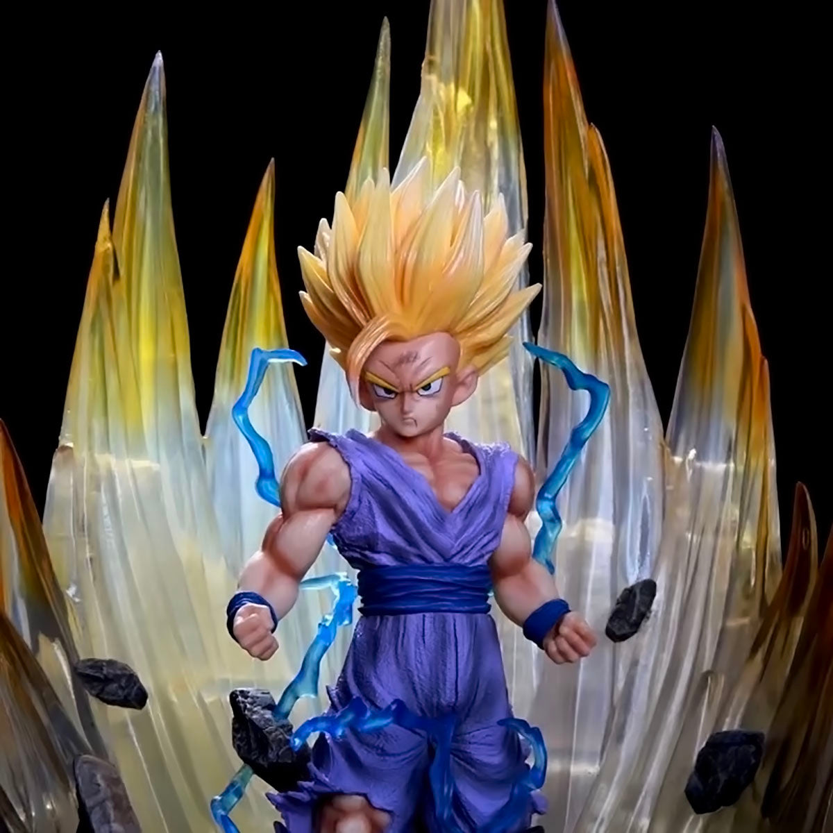 dragon ball - drt036 - dragon ball z anime figure model gk son gohan figurine 41cm height with led statue vegetto goku collection toys dbz figma dolls