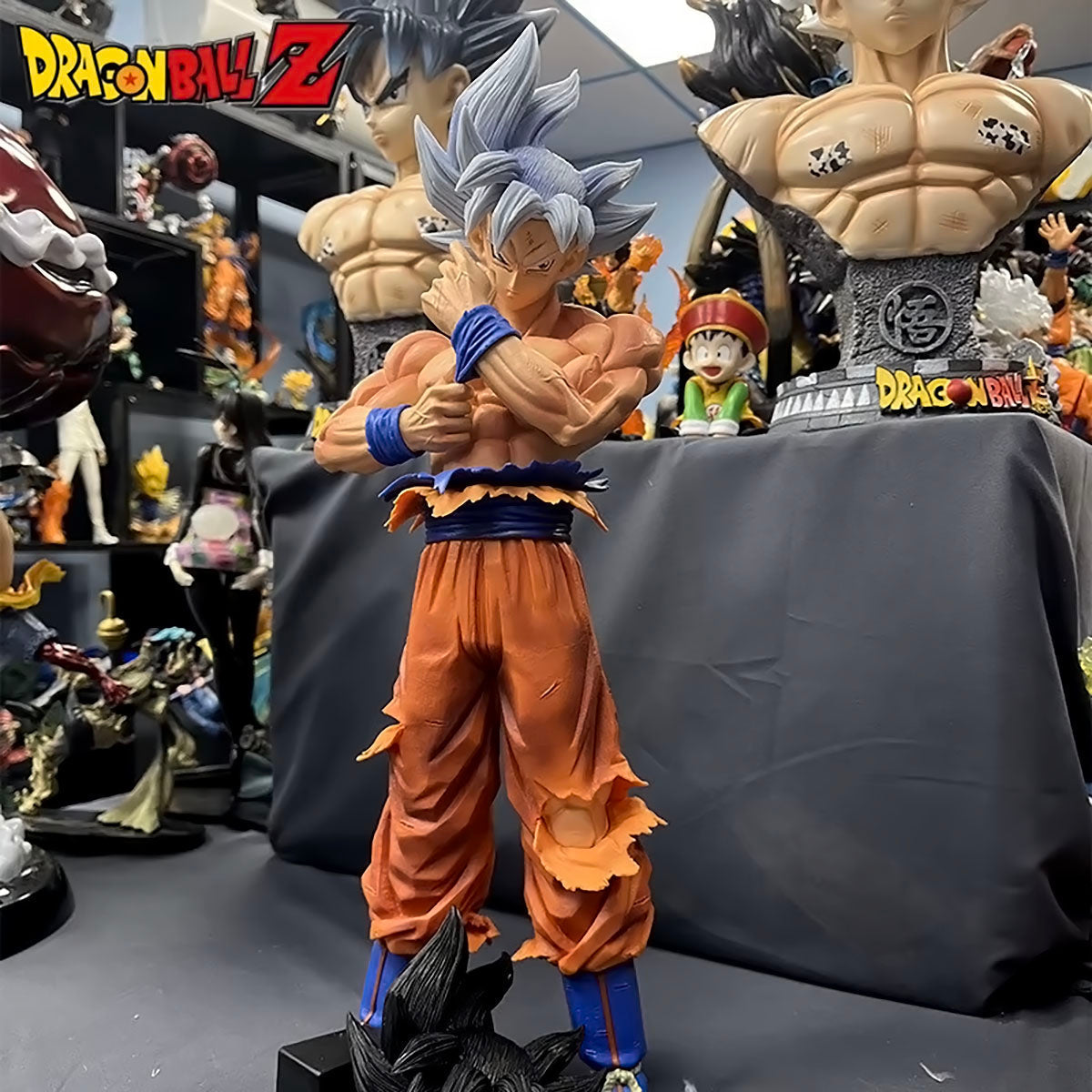 dragon ball - drt038 - dragon ball silver hair goku super gros freedom ultra instinct anime peripherals figure model ornaments collect toy gifts