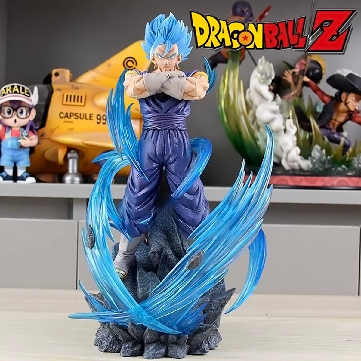 dragon ball - drt039 - anime dragon ball z vegetto figure the combination of sun wukong and beijita statue dolls ornament toys gifts