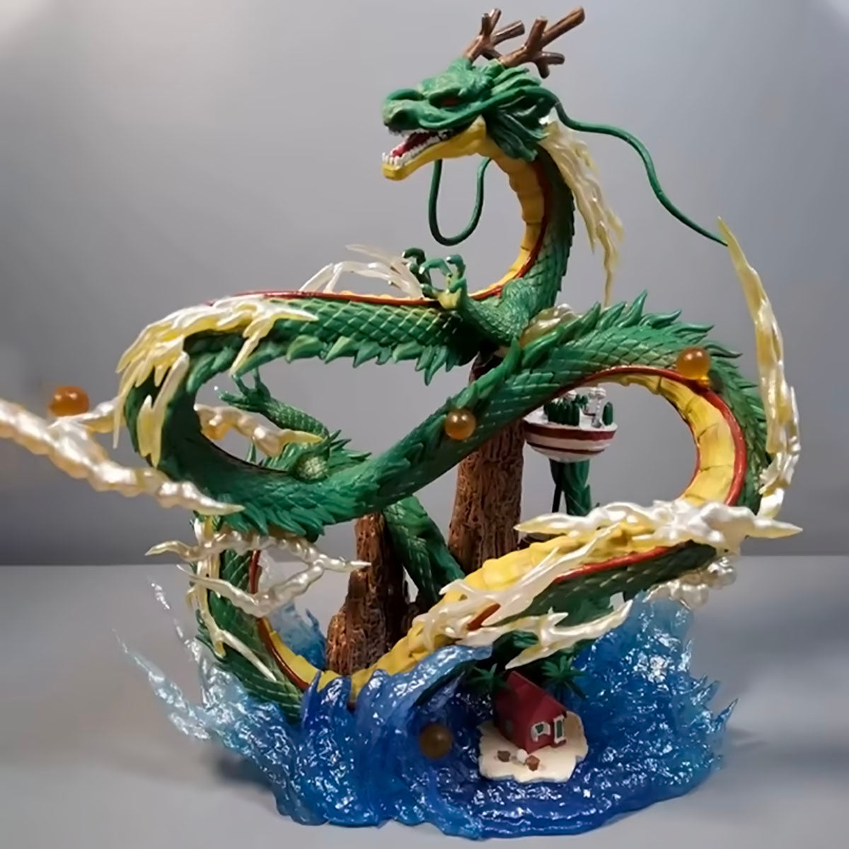 dragon ball - drt040 - anime dragon ball z shenron figure with kid goku figurine pvc action figures gk statue dbz shenlong collectible model toys gifts