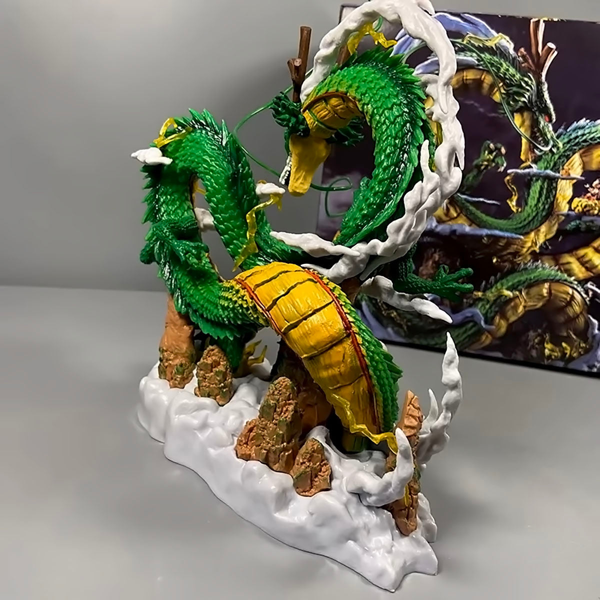 dragon ball - drt040 - anime dragon ball z shenron figure with kid goku figurine pvc action figures gk statue dbz shenlong collectible model toys gifts