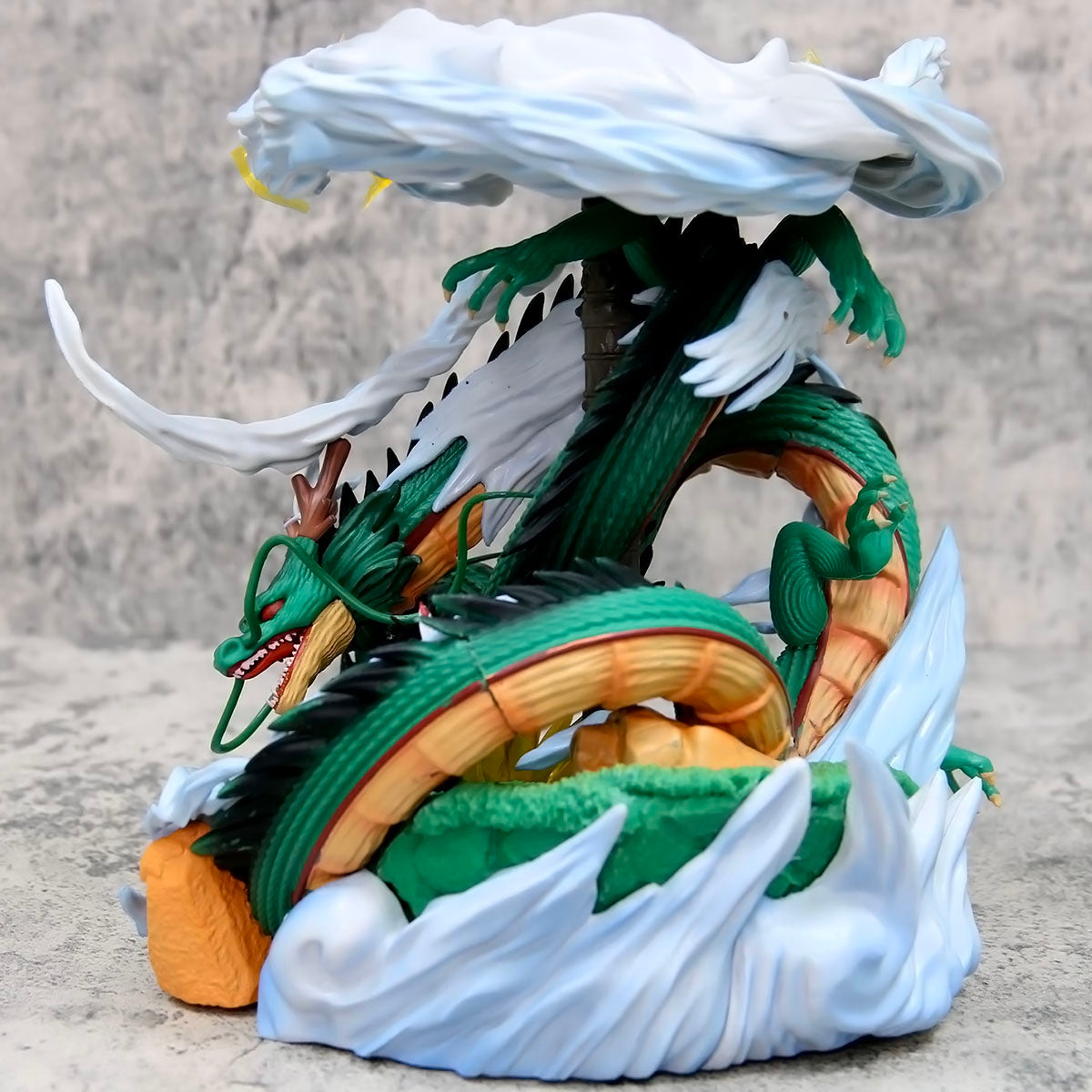 dragon ball - drt042 - anime dragon ball z shenlong and little goku figures anime characters shenlong ornaments pvc model toys gifts