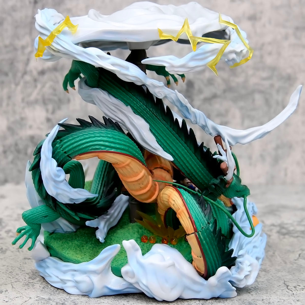 dragon ball - drt042 - anime dragon ball z shenlong and little goku figures anime characters shenlong ornaments pvc model toys gifts