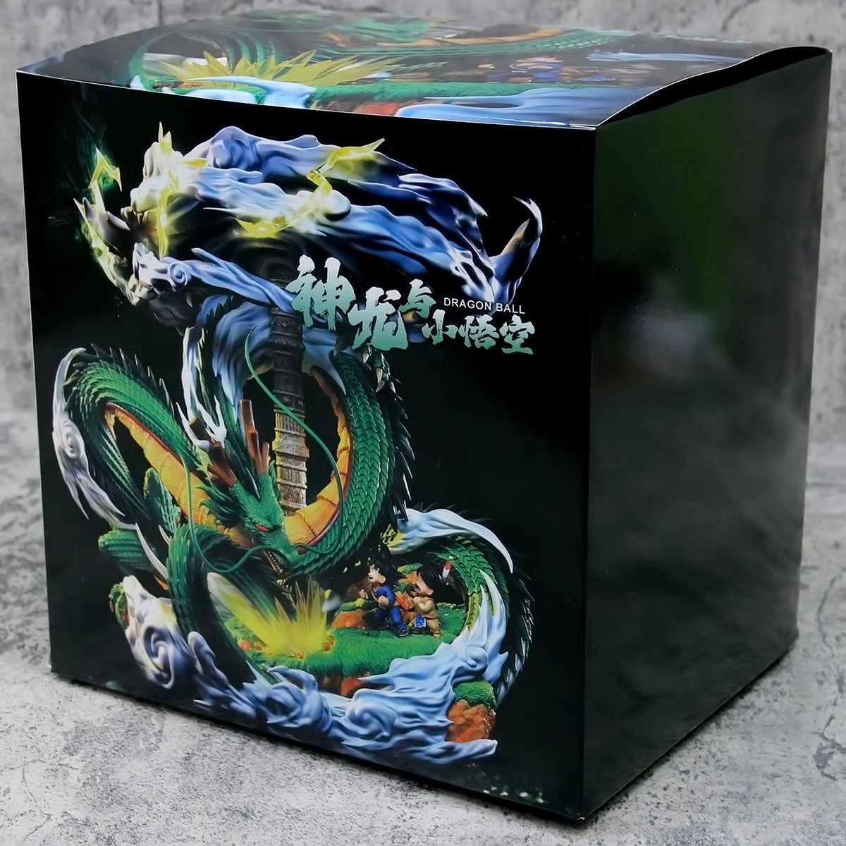 dragon ball - drt042 - anime dragon ball z shenlong and little goku figures anime characters shenlong ornaments pvc model toys gifts