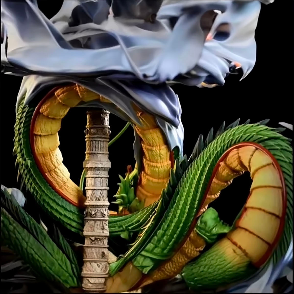 dragon ball - drt042 - anime dragon ball z shenlong and little goku figures anime characters shenlong ornaments pvc model toys gifts