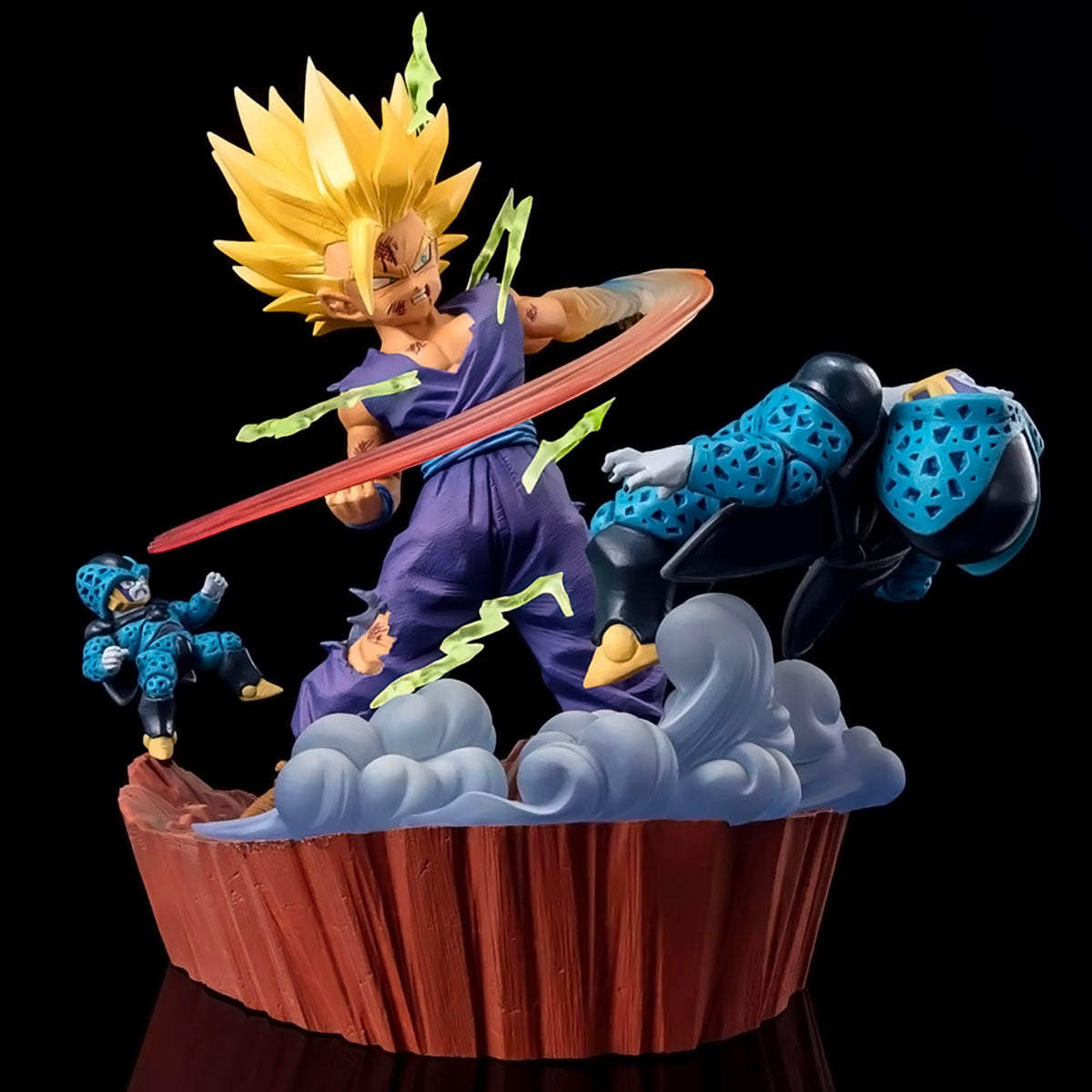 dragon ball - drt044 - original bandai figuarts zero super saiyan 2 son gohan cell dragon ball z anime figure toy anger exploding into power pvc model toys gifts