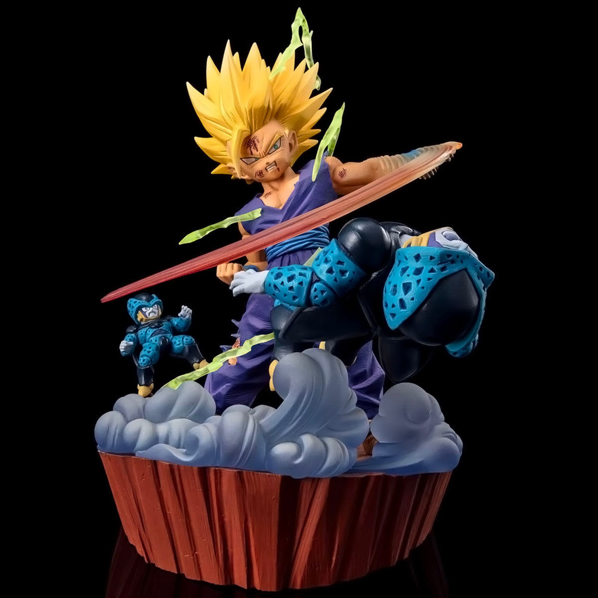dragon ball - drt044 - original bandai figuarts zero super saiyan 2 son gohan cell dragon ball z anime figure toy anger exploding into power pvc model toys gifts