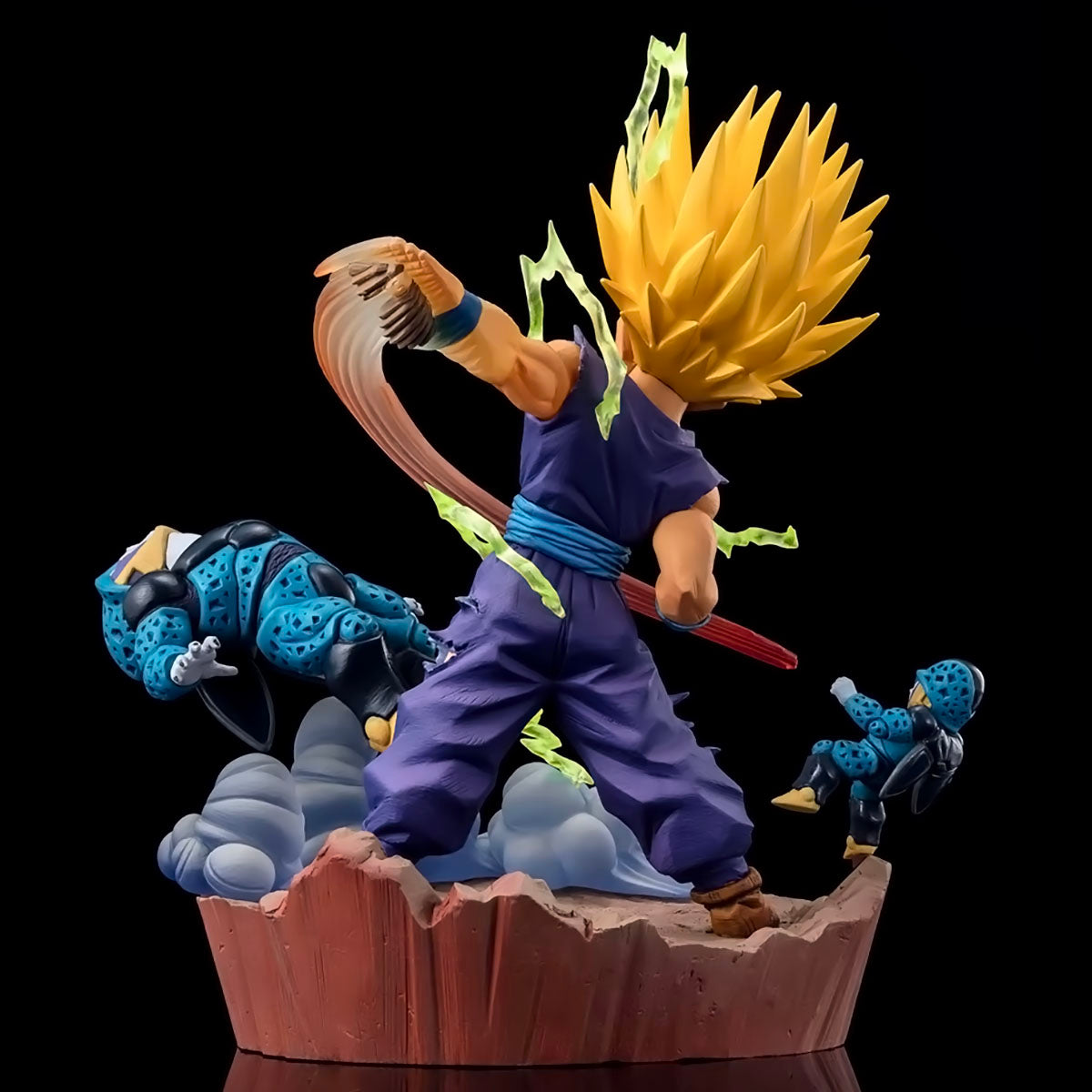dragon ball - drt044 - original bandai figuarts zero super saiyan 2 son gohan cell dragon ball z anime figure toy anger exploding into power pvc model toys gifts