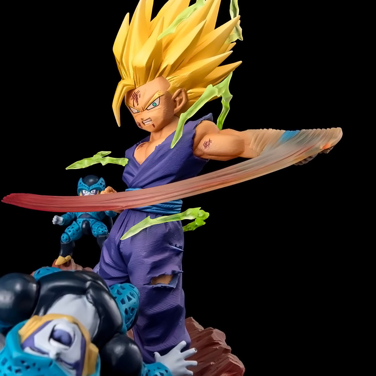 dragon ball - drt044 - original bandai figuarts zero super saiyan 2 son gohan cell dragon ball z anime figure toy anger exploding into power pvc model toys gifts