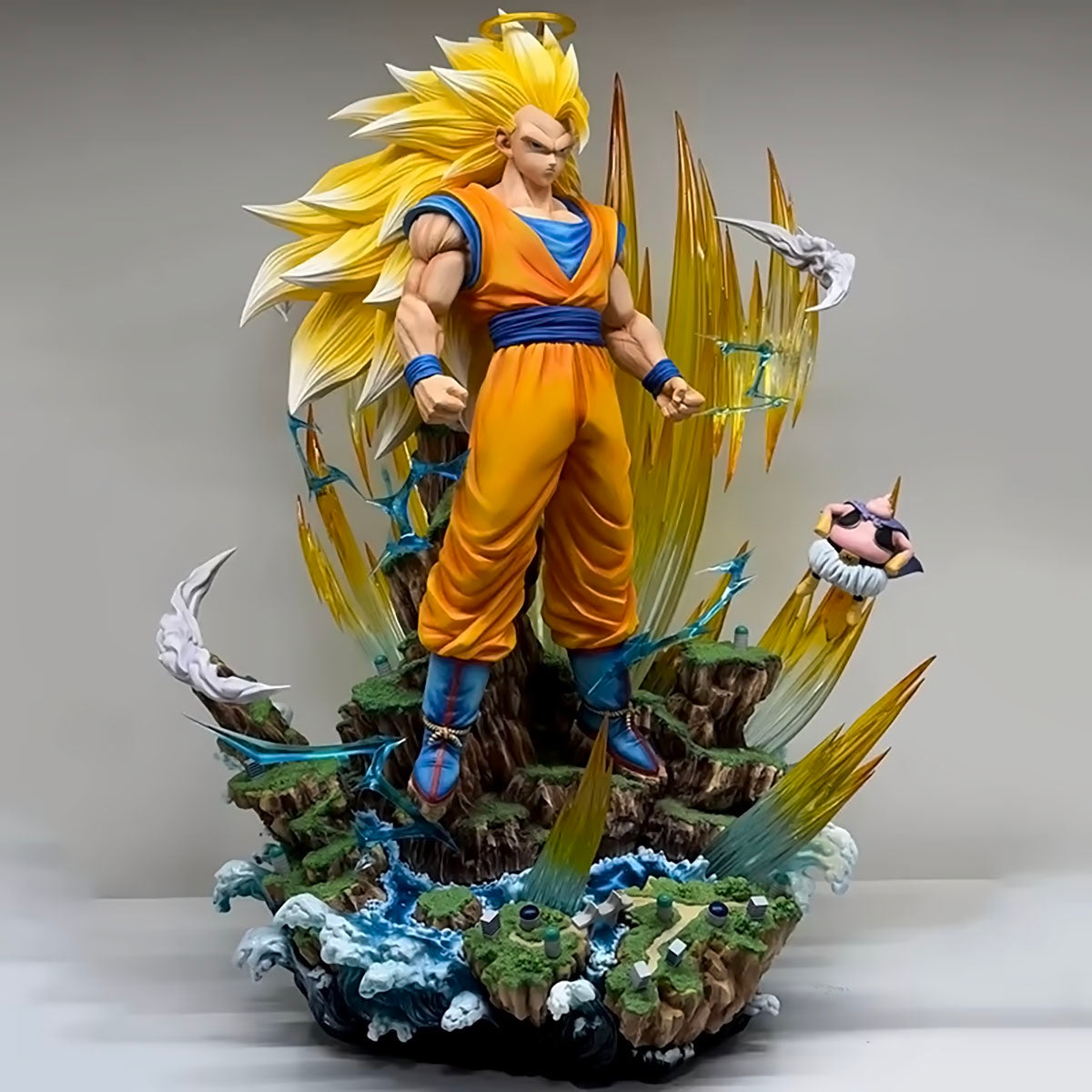 dragon ball - drt046 - dragon ball z anime figure gk son goku kakarotto super saiyan 3 manga statue pvc action figurine collectible model toy gifts