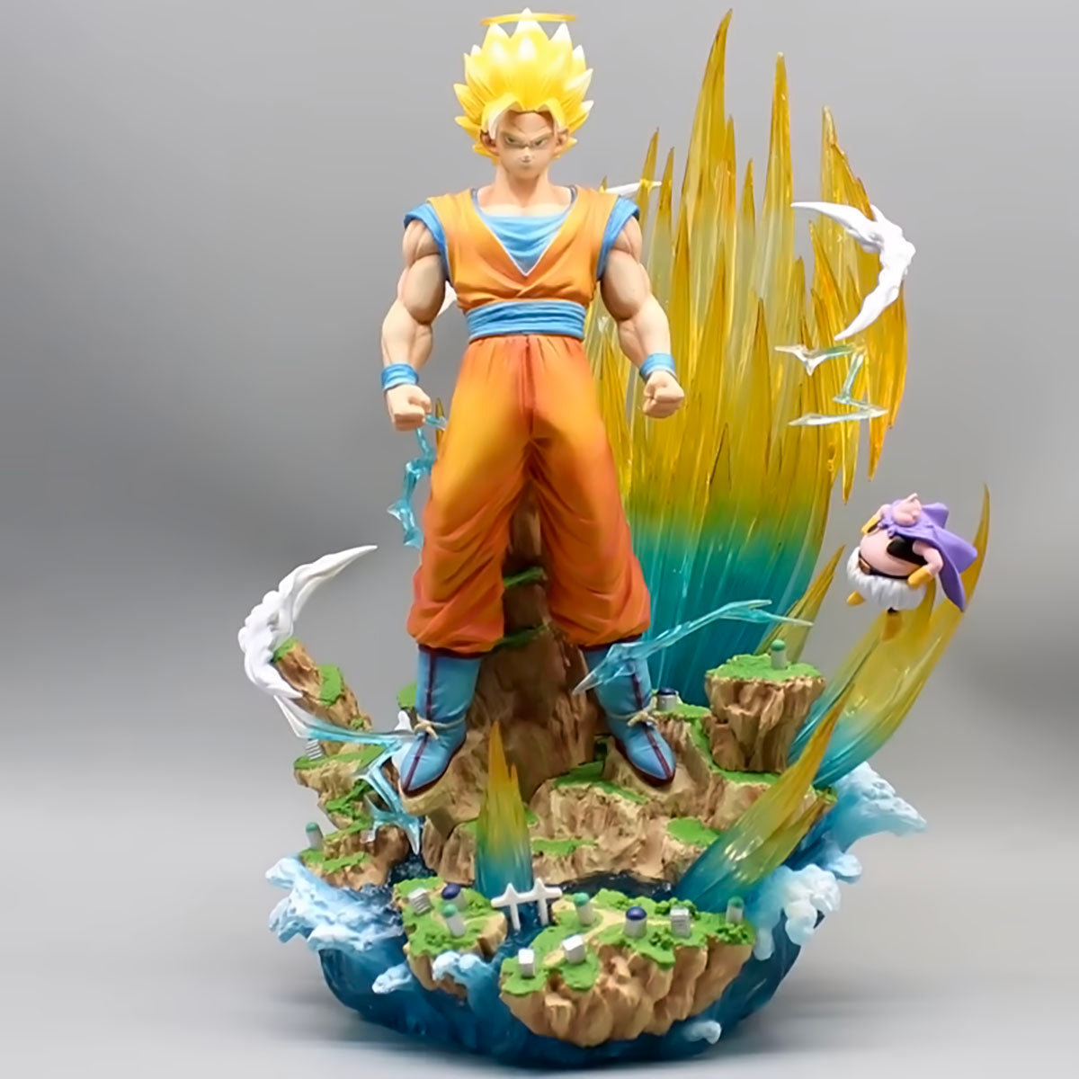 dragon ball - drt046 - dragon ball z anime figure gk son goku kakarotto super saiyan 3 manga statue pvc action figurine collectible model toy gifts