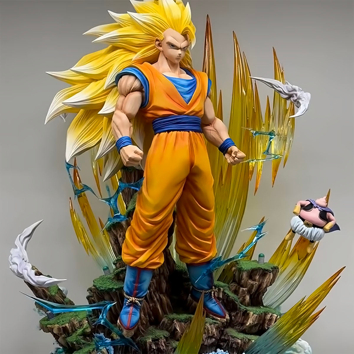 dragon ball - drt046 - dragon ball z anime figure gk son goku kakarotto super saiyan 3 manga statue pvc action figurine collectible model toy gifts