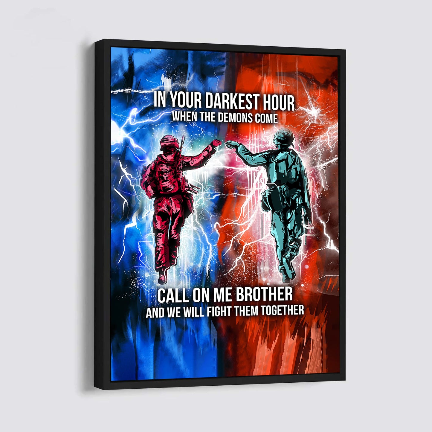(cv24) call on me brother- dragon ball - goku vegeta- soldier - naruto - canvas poster all style