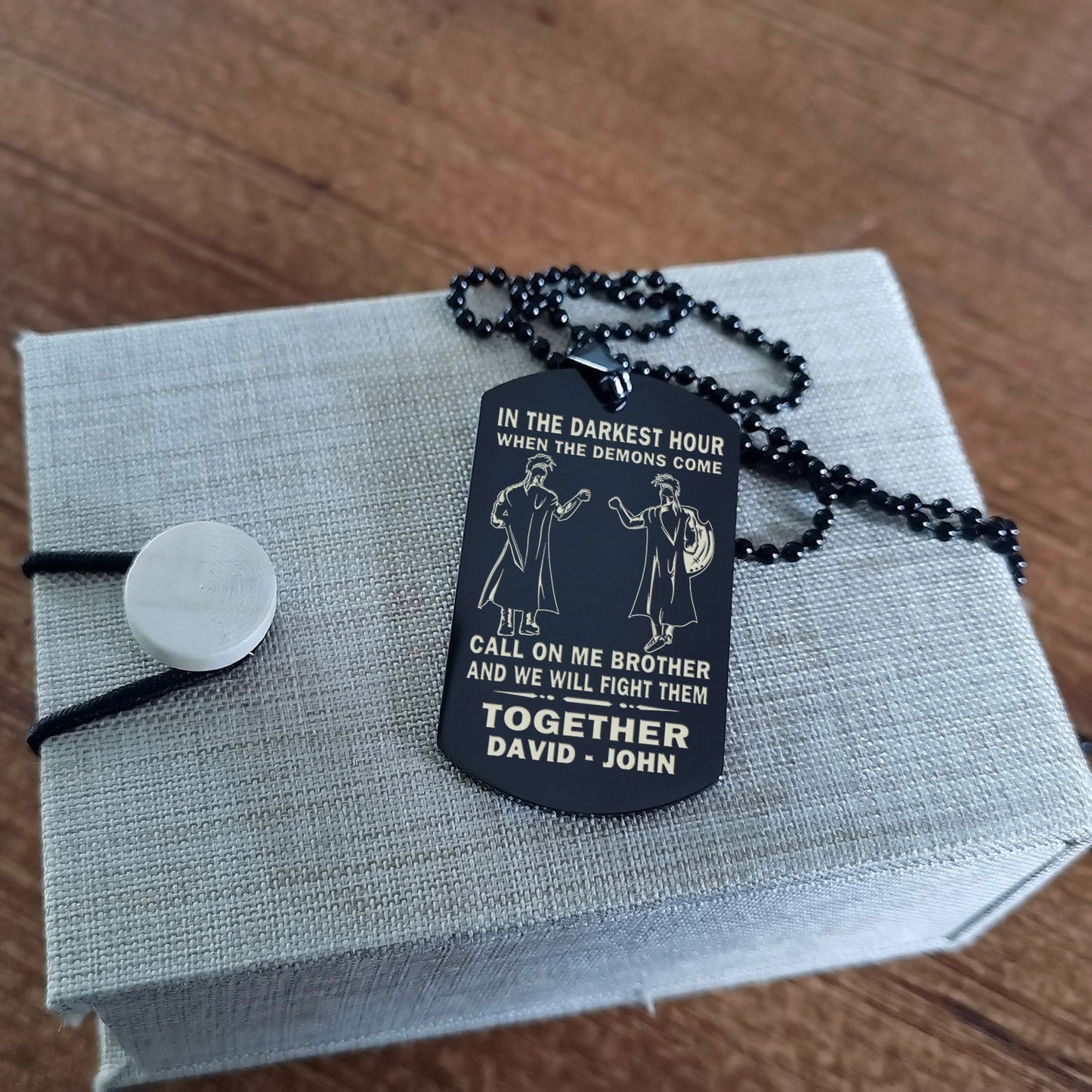 br1b call on me brother - dragon ball - goku vegeta- soldier - naruto - engraved dog necklace all style
