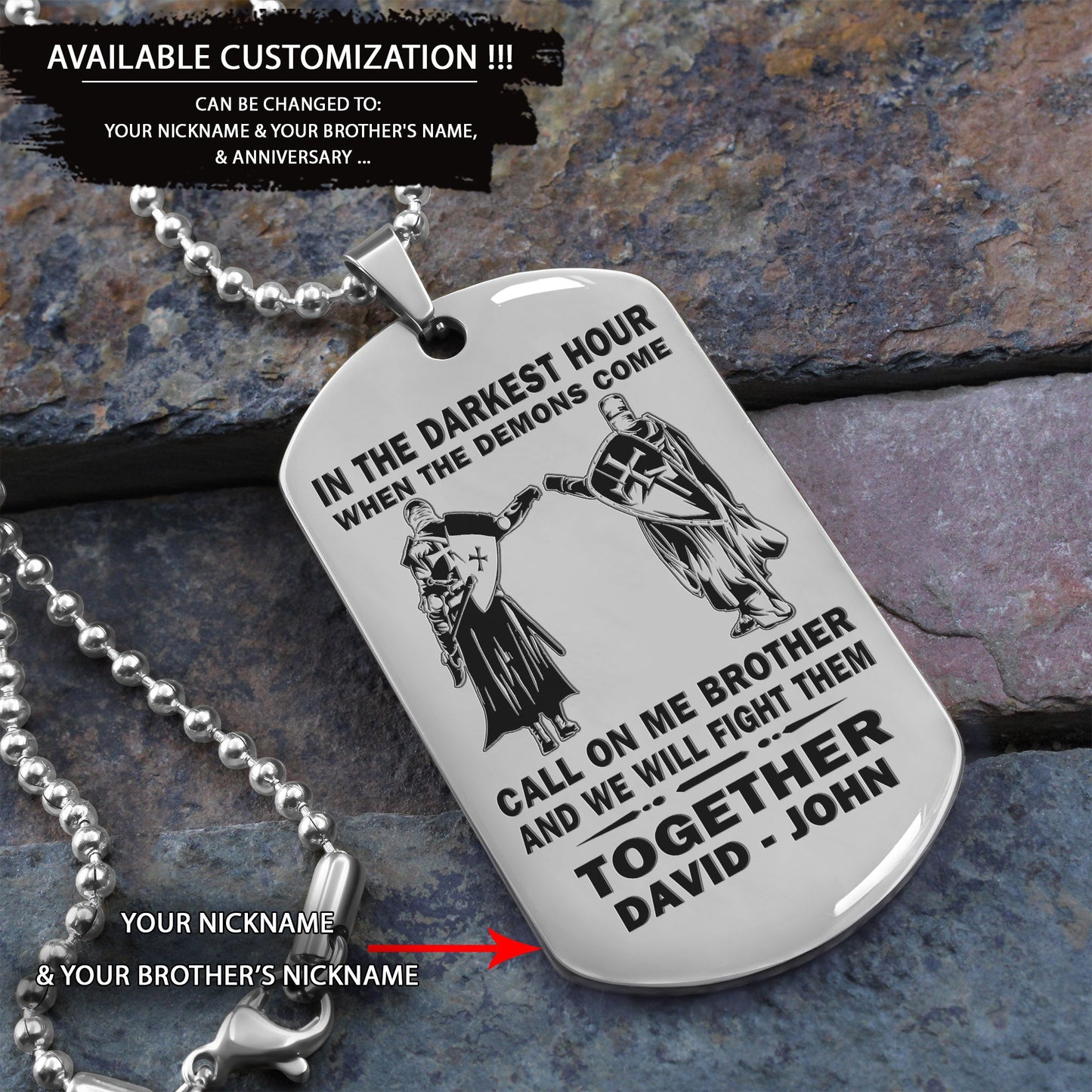 br1b call on me brother - dragon ball - goku vegeta- soldier - naruto - engraved dog necklace all style