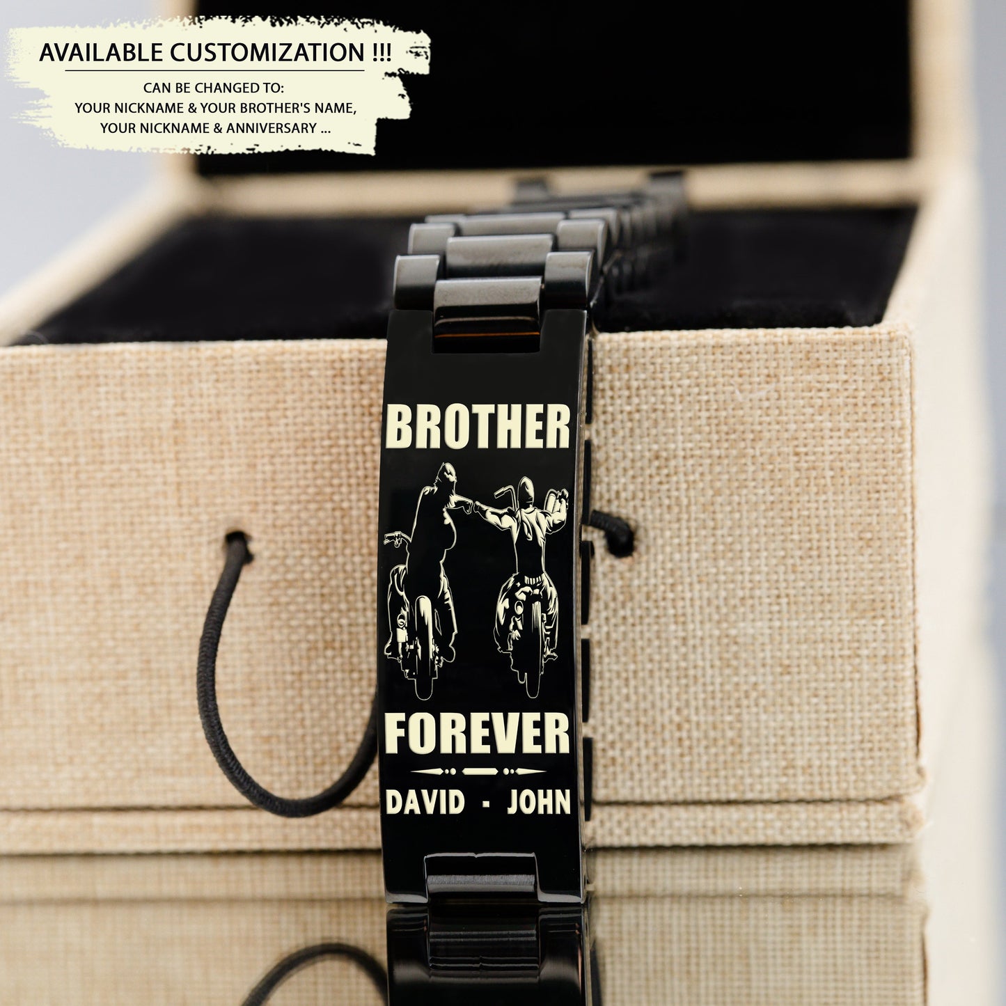 ba2 call on me brother - goku vegeta - soldier -engraved bracelet all style