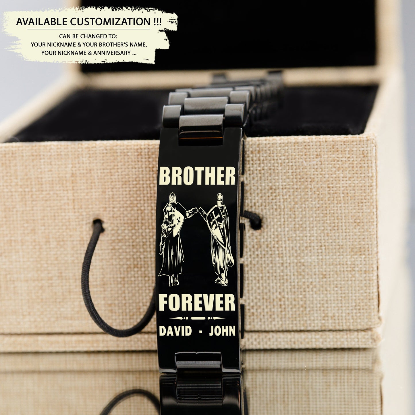 ba2 call on me brother - goku vegeta - soldier -engraved bracelet all style