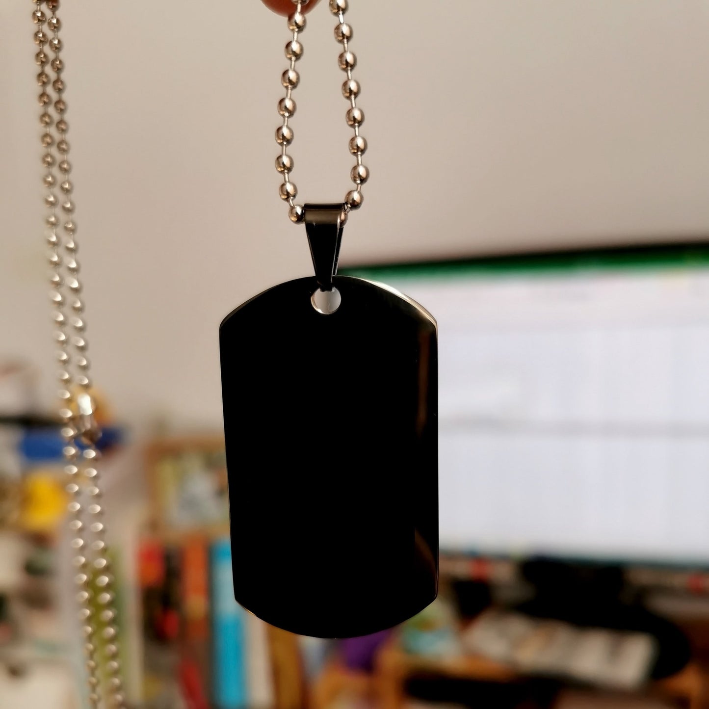 WAD044 - Humble When You Are Victorious - Warrior Dog Tag - Engrave Black Dog Tag