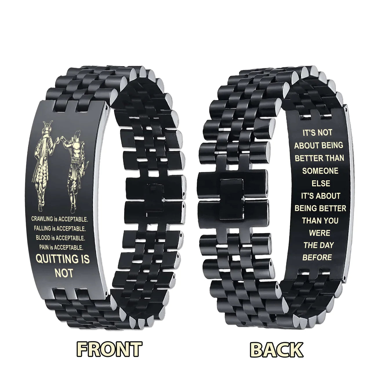 ba3 quitting is not bracelet - goku- vegeta-dragonball- viking-spartan- soldier