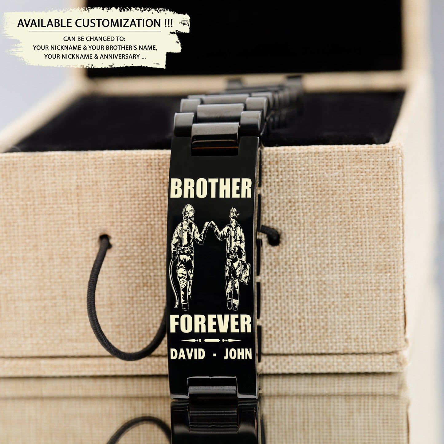 ba2 call on me brother - goku vegeta - soldier -engraved bracelet all style