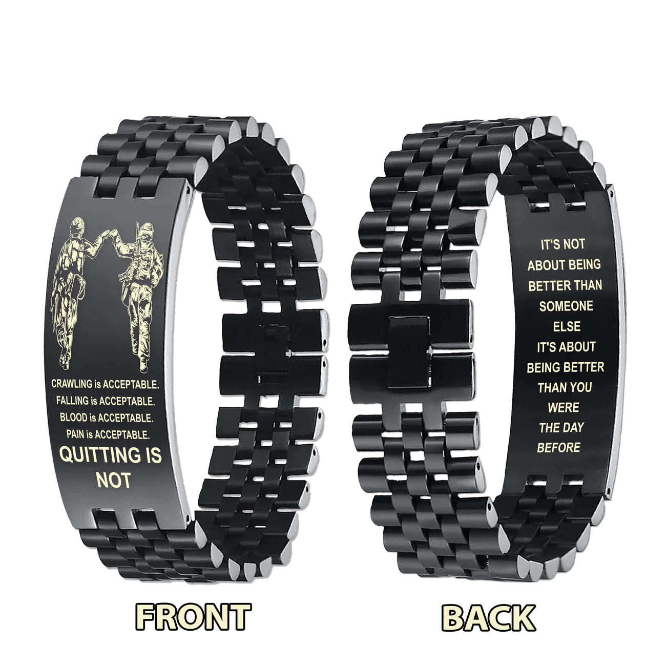 ba3 quitting is not bracelet - goku- vegeta-dragonball- viking-spartan- soldier