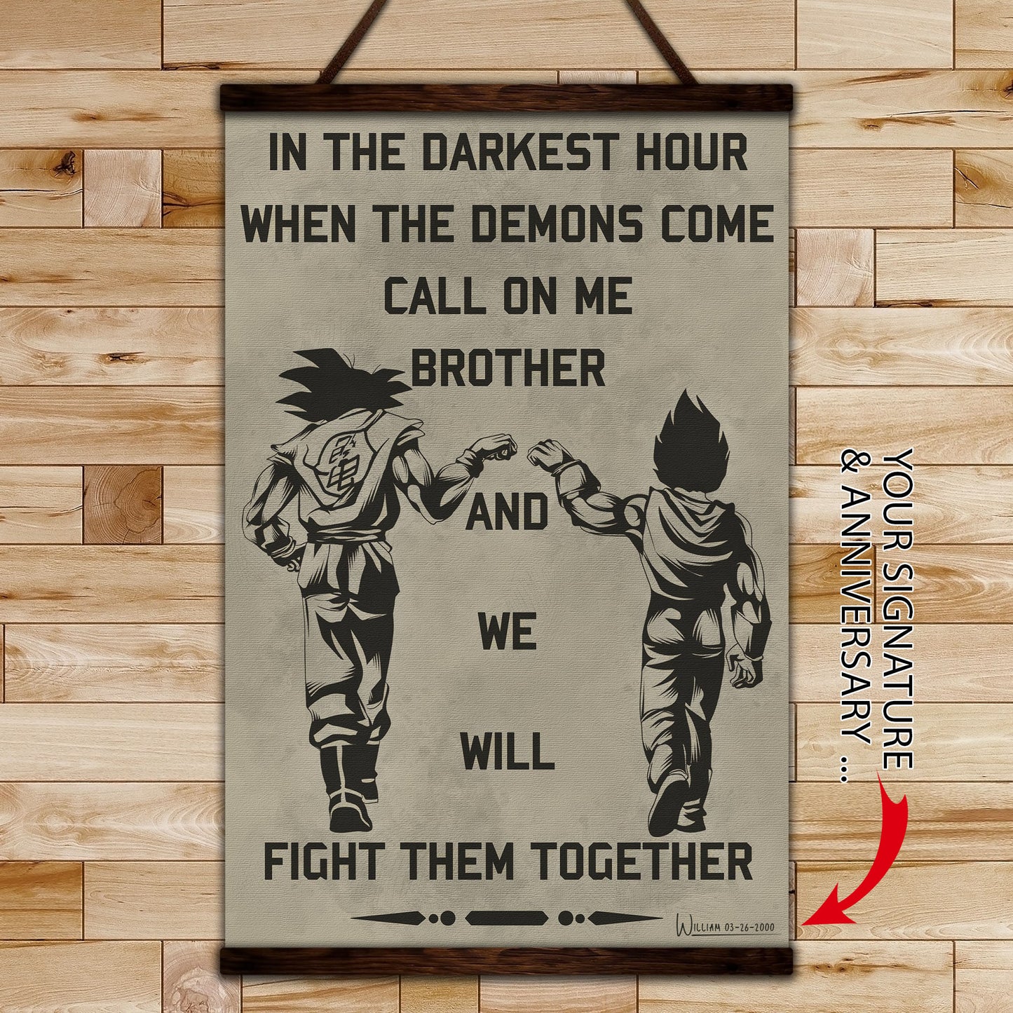 dr040 + dr044 + dr058 - call on me brother - 7 5 3 code - i'm not going to lose - vertical poster - vertical canvas - dragon ball canvas